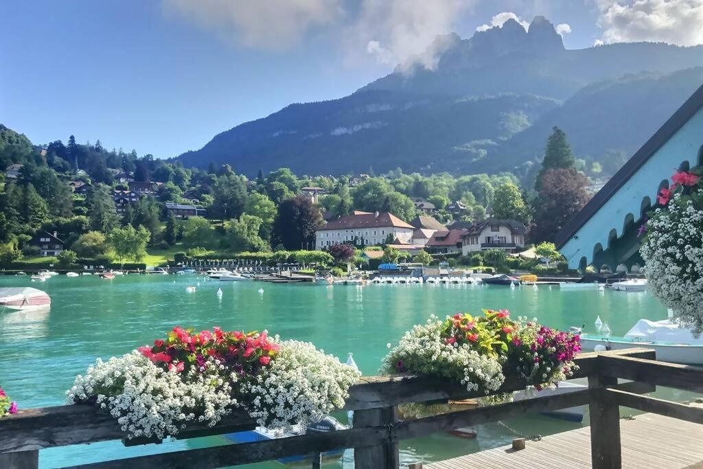 Tres Bel Appartement En Rez De Jardin, Talloires Exteriör bild